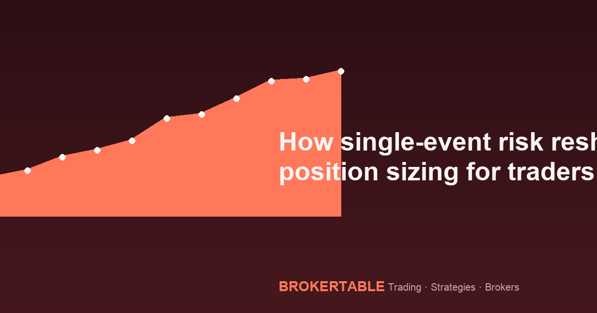 How single-event risk reshapes position sizing for traders and investors