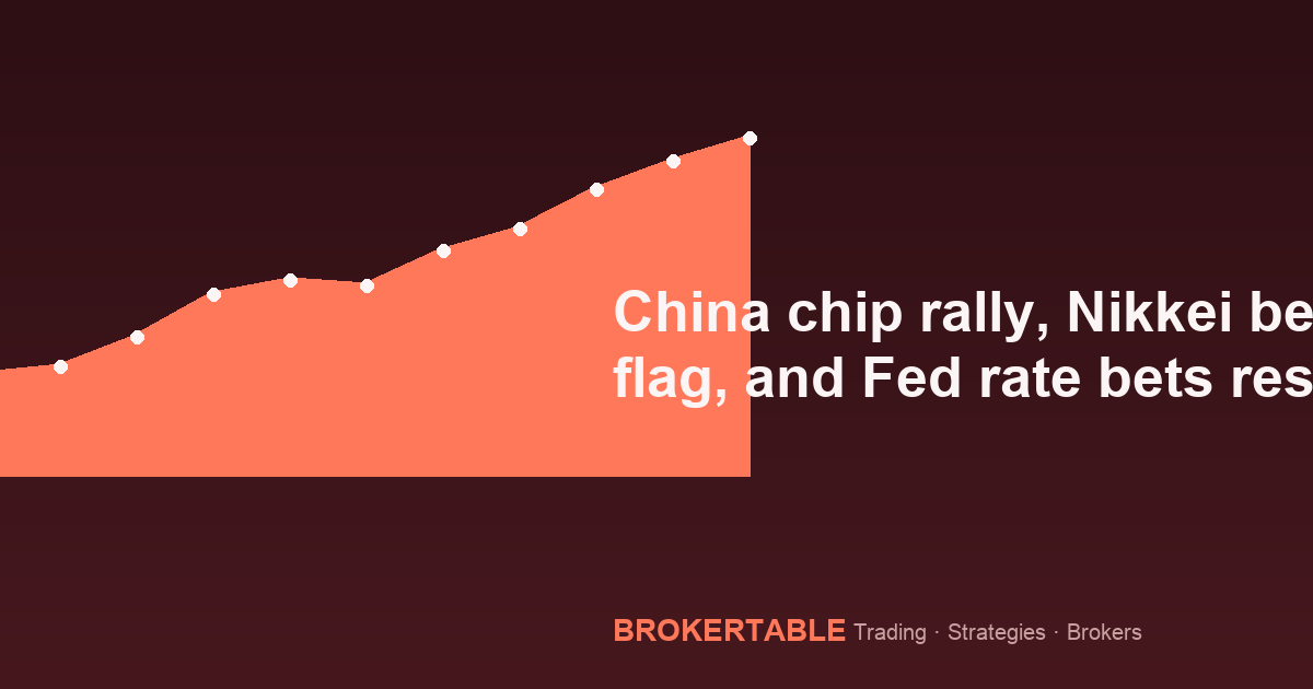China chip rally, Nikkei bear flag, and Fed rate bets reshape Asian equity focus