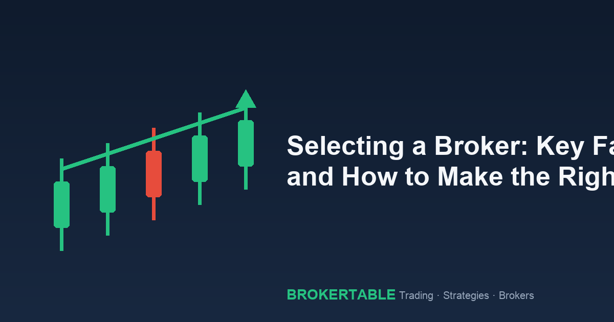 Selecting a Broker: Key Factors and How to Make the Right Choice