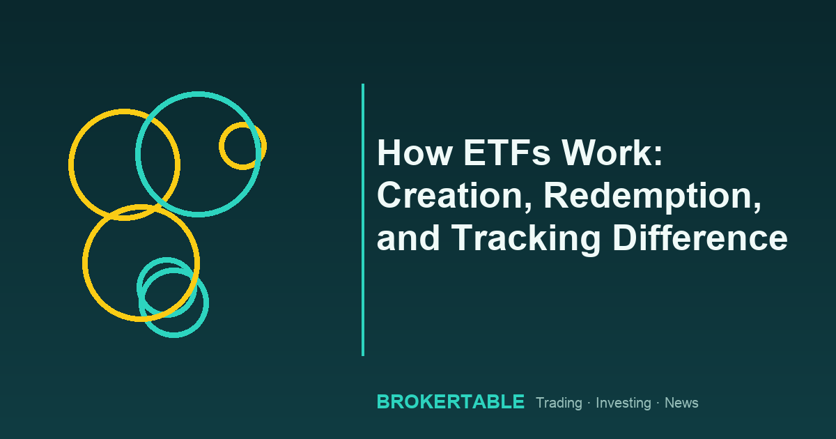 How ETFs Work: Creation, Redemption, and Tracking Difference