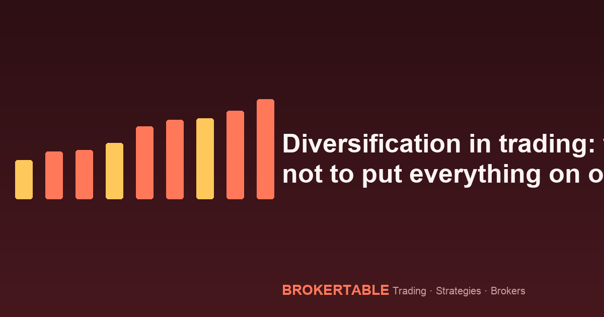 Diversification in trading: why not to put everything on one card