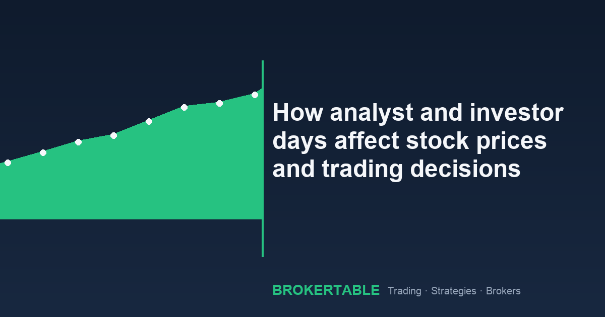 How analyst and investor days affect stock prices and trading decisions