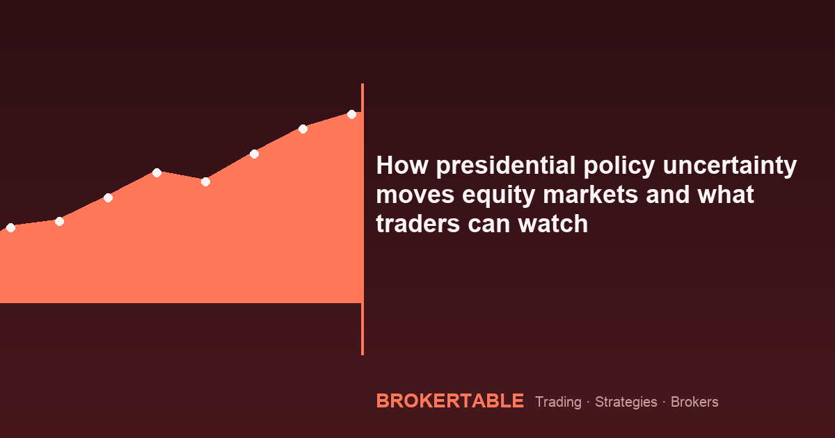 How presidential policy uncertainty moves equity markets and what traders can watch