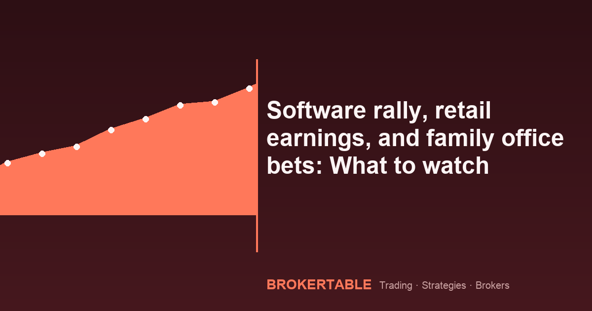 Software rally, retail earnings, and family office bets: What to watch