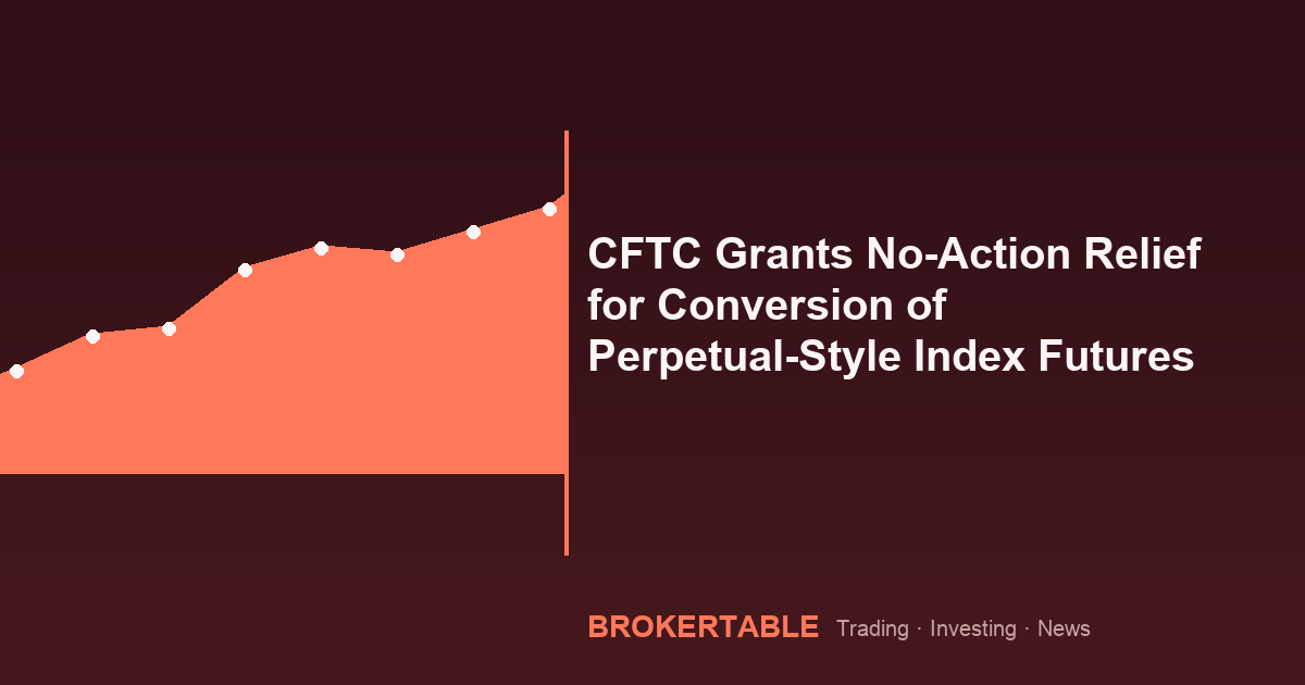 CFTC Grants No-Action Relief for Conversion of Perpetual-Style Index Futures